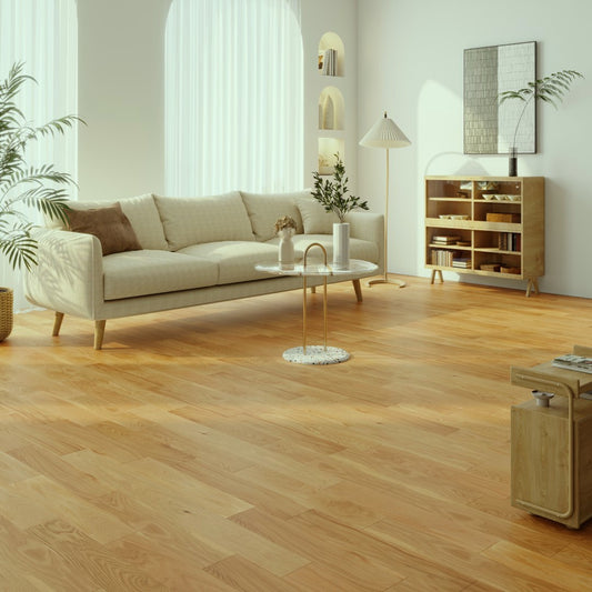 ⤓: 14mm ↔: 125mm ↕: 300-1200mm Natural Engineered Oak