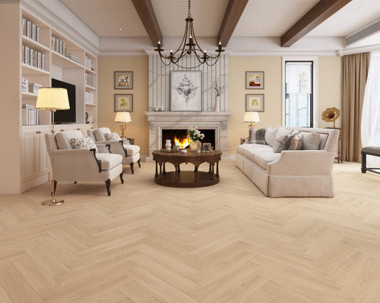 Total Wood Flooring Rawcrest Herringbone Engineered Oak - Sample