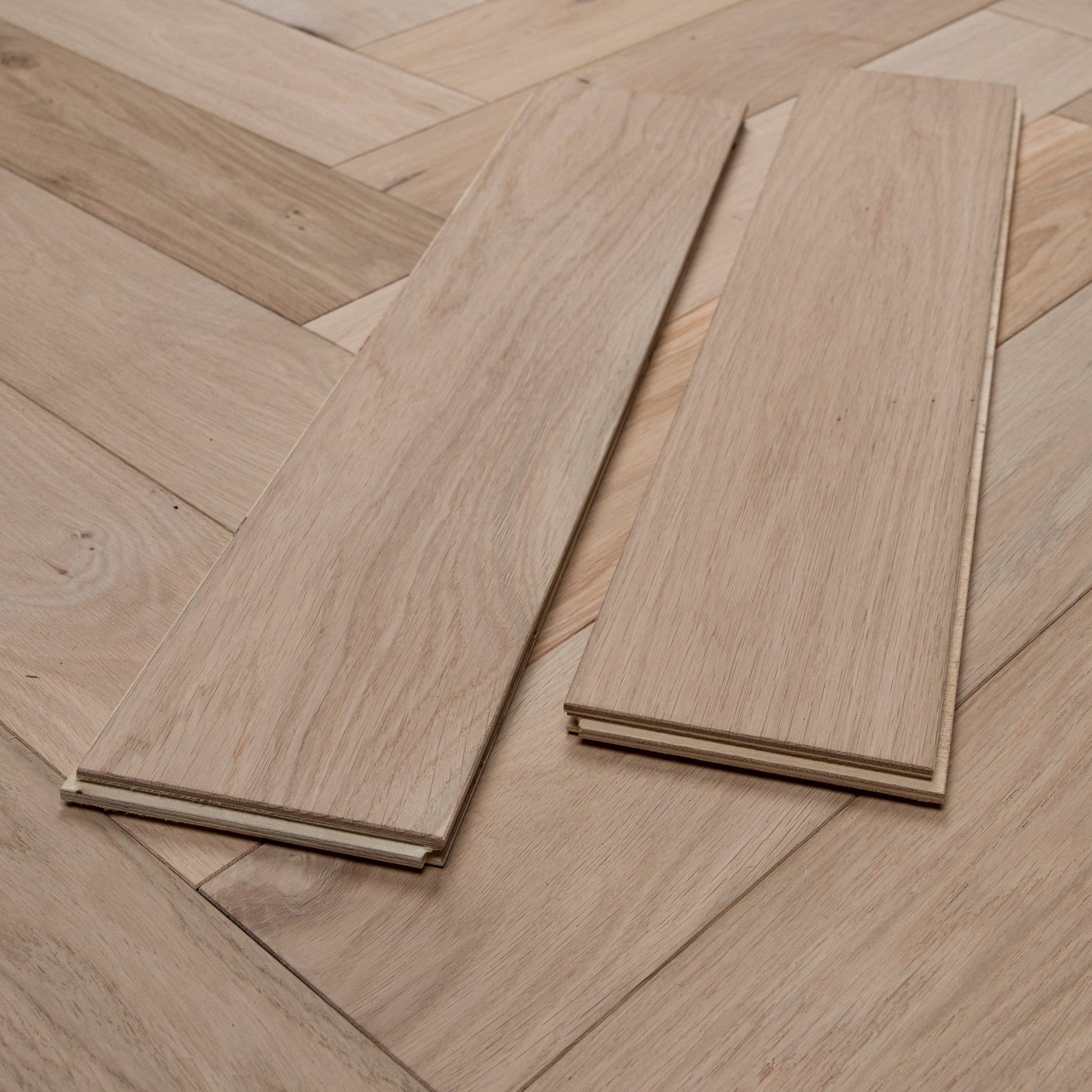 Total Wood Flooring Rawcrest Herringbone Engineered Oak - Sample