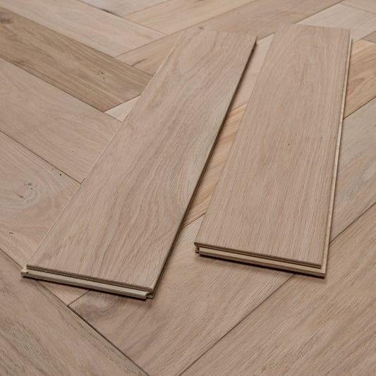 Total Wood Flooring Rawcrest Herringbone Engineered Oak - Sample