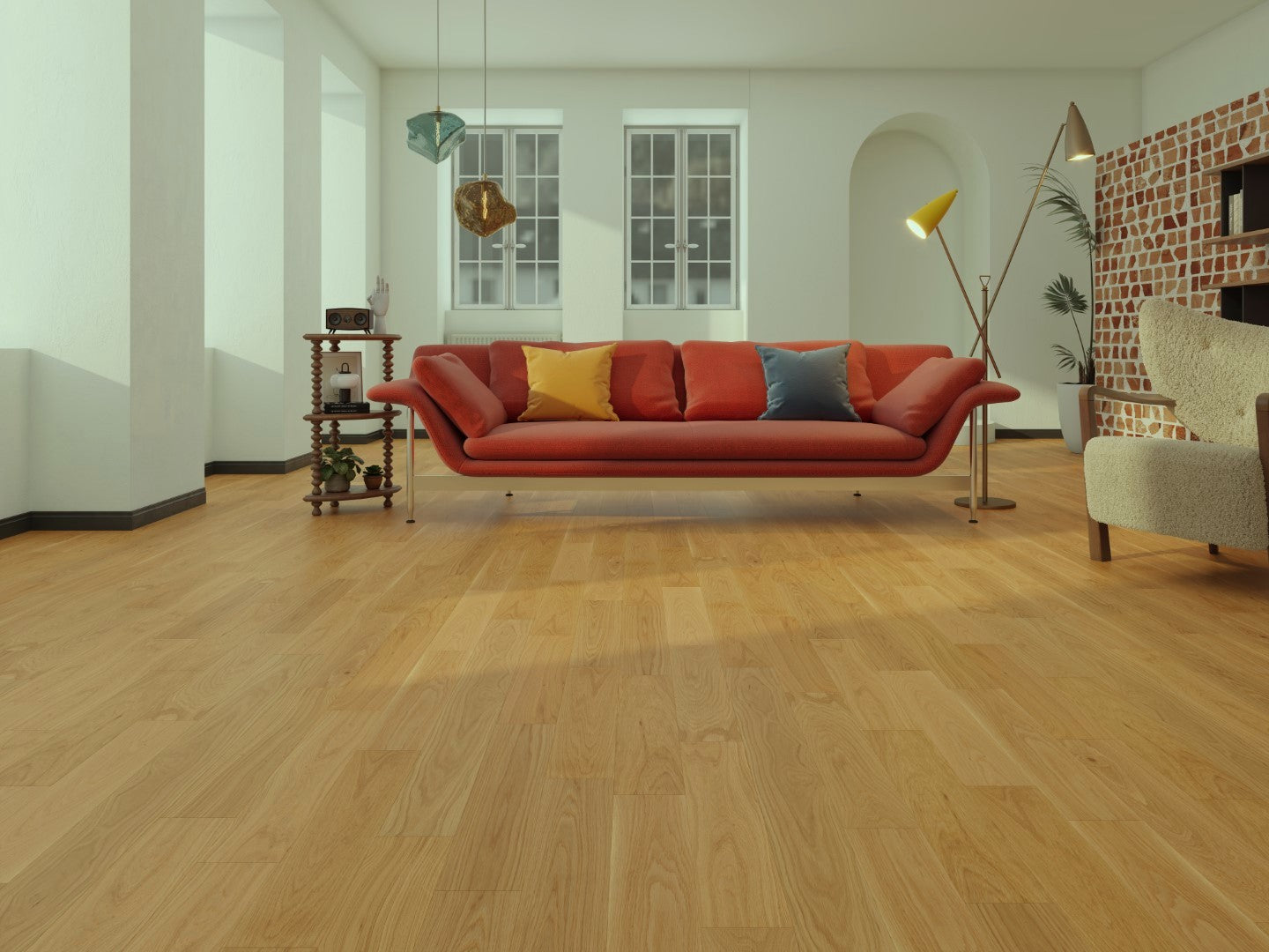 ⤓: 14mm ↔: 125mm ↕: 300-1200mm Barne Oak Engineered Oak