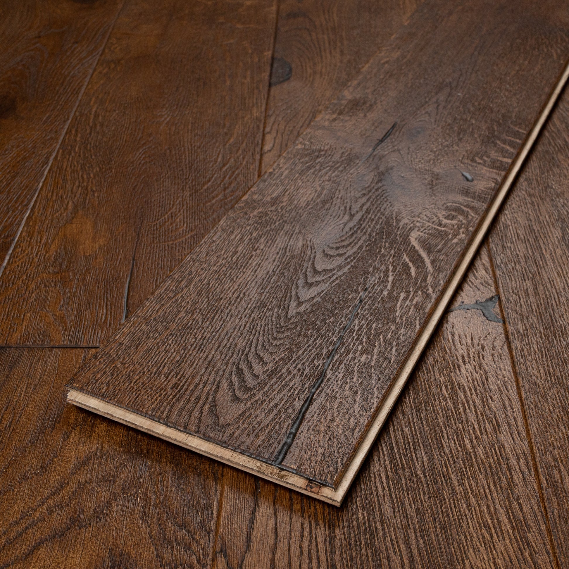 Total Wood Flooring Tuscan Hearth Distressed Engineered Oak - Sample