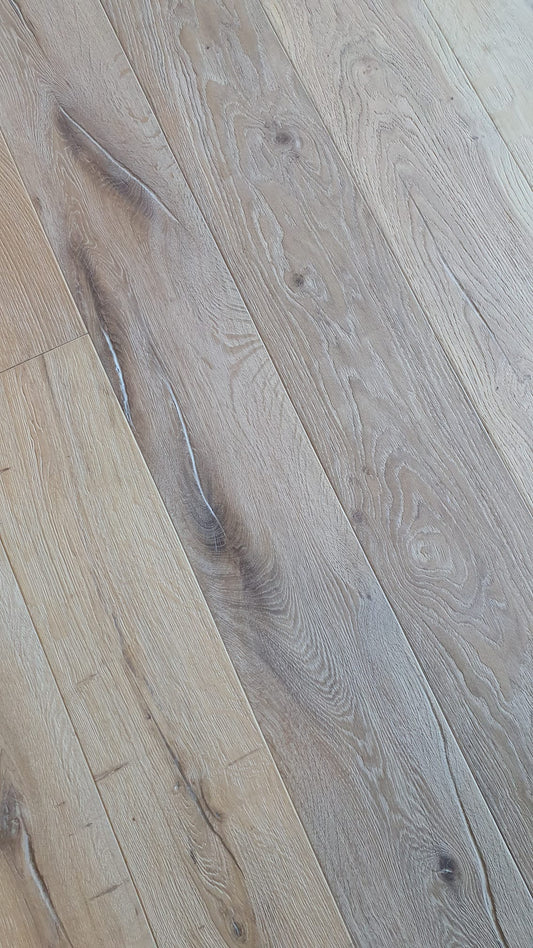 Total Wood Flooring Frosthaven White Distressed Engineered Oak - Sample