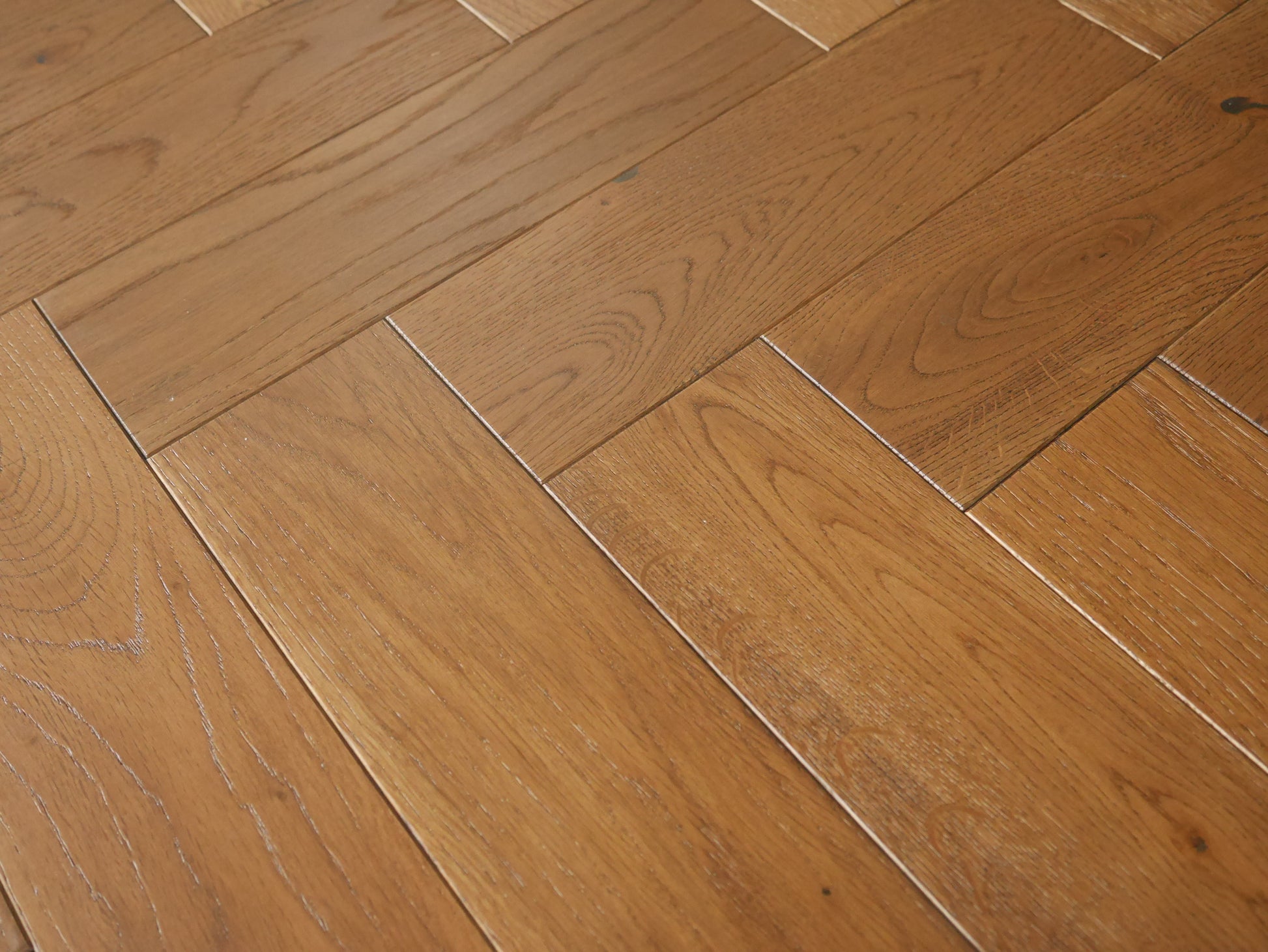 Total Wood Flooring Goldsmoke Solid Herringbone - Sample