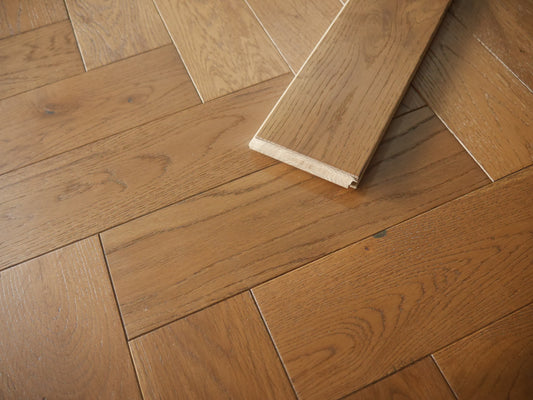 Total Wood Flooring Goldsmoke Solid Herringbone - Sample
