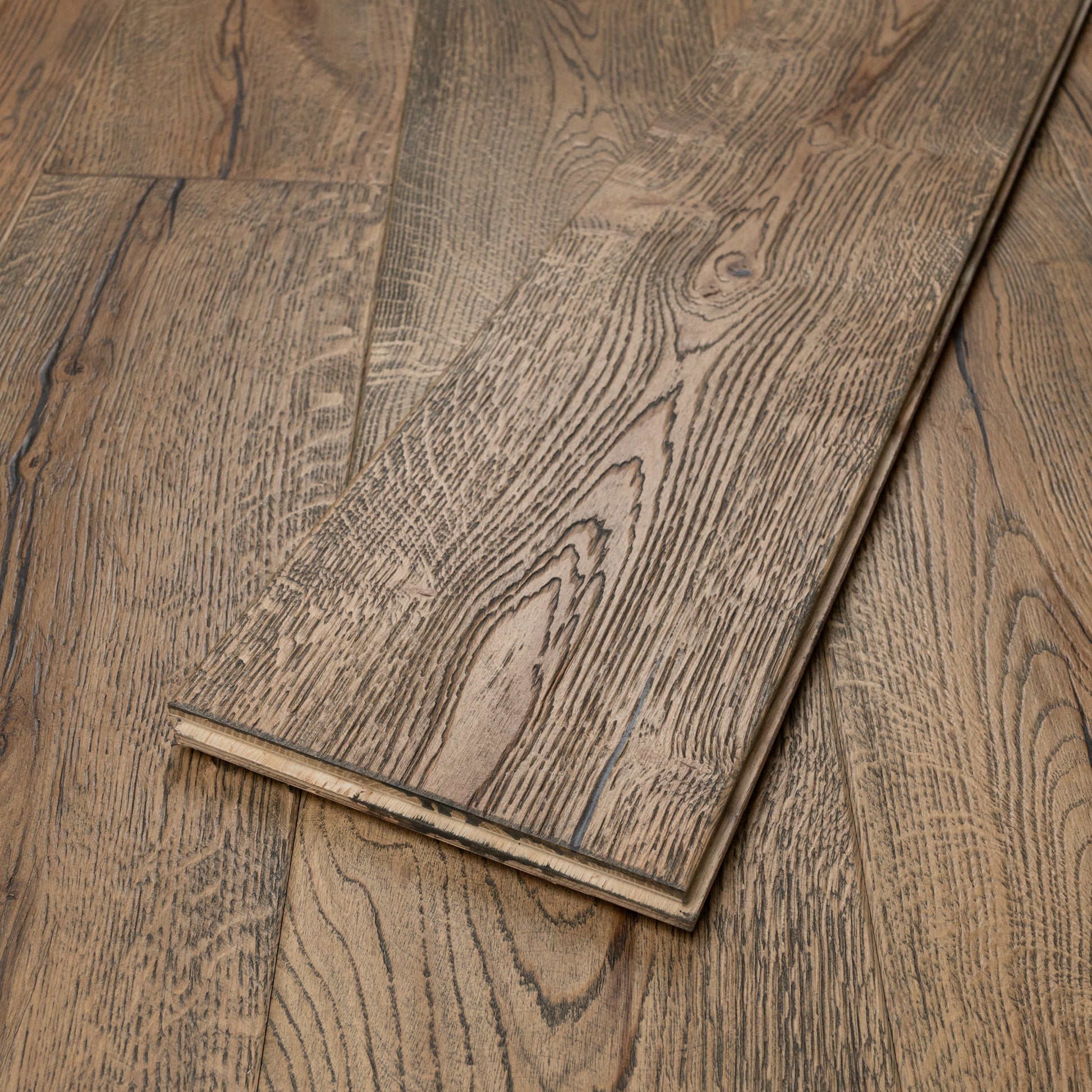 Total Wood Flooring Blackthorn Manor Distressed Engineered Oak - Sample