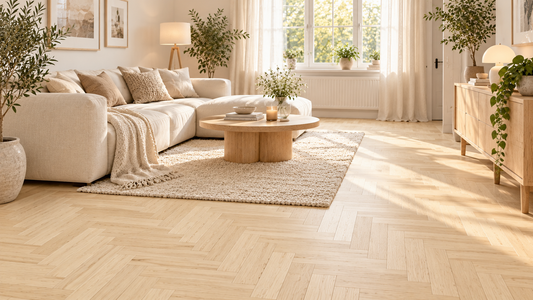 Total Wood Flooring Essential Herringbone Raw Oak - Sample